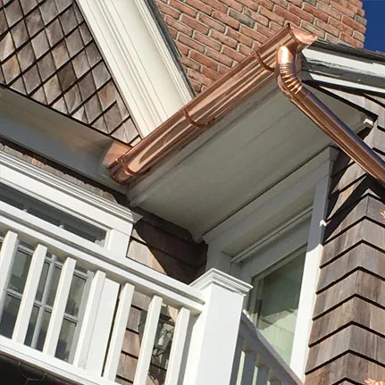 copper gutter installation Coram ny